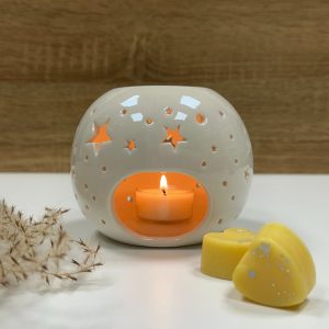 Aromatinė lempa Žvaigždė balta spalva