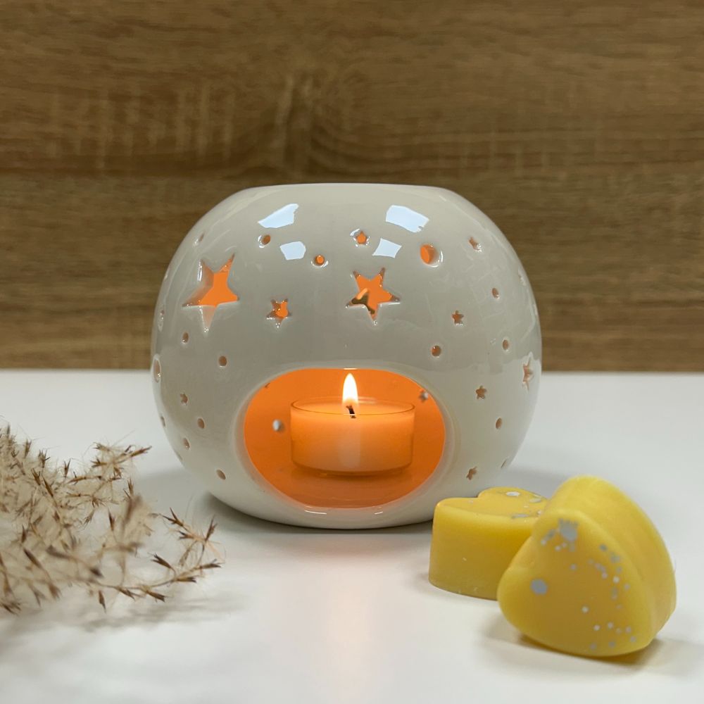 Aromatinė lempa Žvaigždė balta spalva